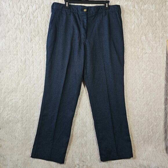 Fire Resistant Pants Womens 16 Nomex IIIA LAPD Navy Fechheimer Brothers Workwear - Picture 1 of 6